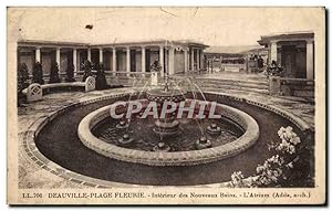 Seller image for Carte Postale Ancienne Deauville Plage Fleurie Intrieur des Nouveaux bains L'Atrium for sale by CPAPHIL