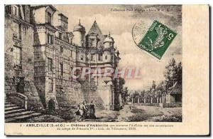 Carte Postale Ancienne Ambleville Château d'Ambleville