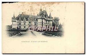 Carte Postale Ancienne Château D'Azay Le Rideau
