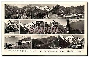 Carte Postale Ancienne Die Grossglockner Hochalpenstrasse Sudrampe