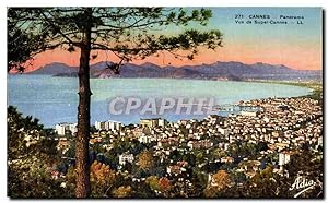 Seller image for Carte Postale Ancienne Cannes Panorama vue De Super Cannes for sale by CPAPHIL