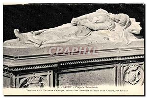 Seller image for Carte Postale Ancienne Dreux Chapelle Saint Louis Tombeau du Duchesse d'Alencon morte dans I'incendie du bazar de la Charite for sale by CPAPHIL