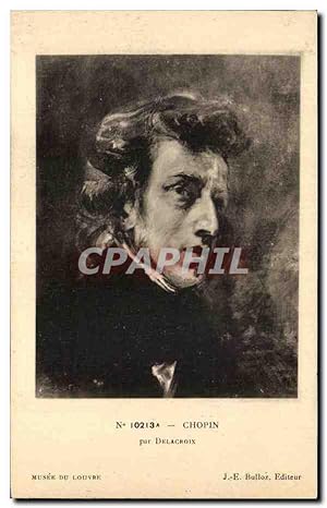 Imagen del vendedor de Carte Postale Ancienne Chopin Par DelachoixMusee du Louvre Paris a la venta por CPAPHIL