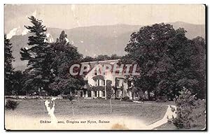 Carte Postale Ancienne Chater Gingins sur Nyon Suisse