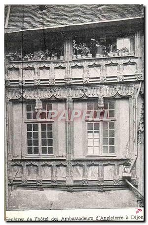 Image du vendeur pour Carte Postale Ancienne Fenetres de I'htel des Ambassadeurs d'Angleterre a Dijon mis en vente par CPAPHIL
