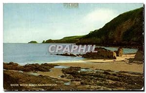 Carte Postale Ancienne Rhone Wood Beach Saundersfoot