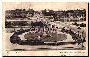 Seller image for Carte Postale Ancienne Tours vue sur le grand Pont de Pierre for sale by CPAPHIL
