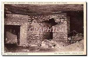 Seller image for Carte Postale Ancienne Caverne du Dragon Entre des Galeries Correspondant au front franais Militaria for sale by CPAPHIL