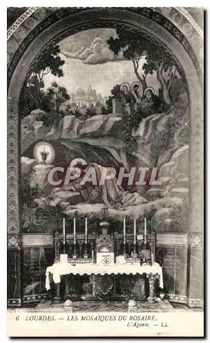 Image du vendeur pour Carte Postale Ancienne Lourdes Les Mosaiques Du Rosaire L'agonie mis en vente par CPAPHIL