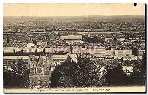 Carte Postale Ancienne Lyon vue générale prise de Fourvieres
