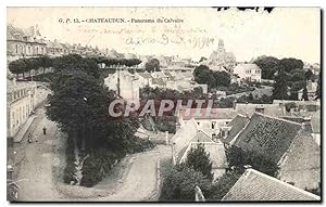Carte Postale Ancienne Châteaudun Panorama du Calvaire