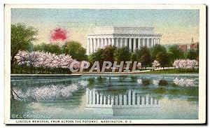 Seller image for Carte Postale Ancienne Lincoln Memorial from Across the Potomac Washington for sale by CPAPHIL