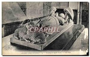 Bild des Verkufers fr Carte Postale Ancienne Loches Tombeau d'Agnes Sorel Moutons zum Verkauf von CPAPHIL
