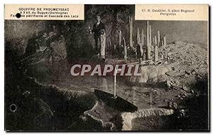 Image du vendeur pour Carte Postale Ancienne Gouffre De Proumeyssac du Bugue Fontaine petrifiante et cascade des lacs mis en vente par CPAPHIL