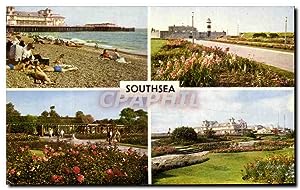 Image du vendeur pour Carte Postale Moderne Southsea Beach and south Parade Pier Fort Rose Gardens mis en vente par CPAPHIL