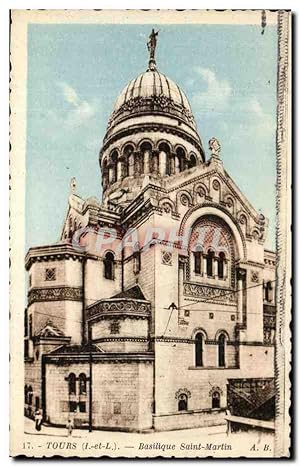 Bild des Verkufers fr Carte Postale Ancienne Tours Basilique Saint Martin zum Verkauf von CPAPHIL