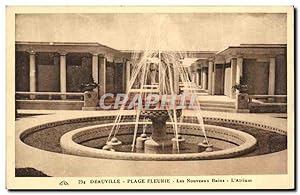 Seller image for Carte Postale Ancienne Deauville Plage Fleurie Les Nouveaux Bains L'Atrium for sale by CPAPHIL