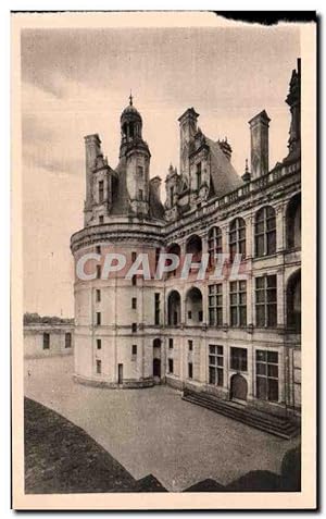 Carte Postale Ancienne Château De Chambord Donjon a l'Ouest