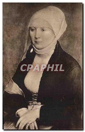 Image du vendeur pour Carte Postale Ancienne Hans Holbein Portrait d'une jenue Femme mis en vente par CPAPHIL