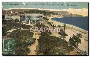 Carte Postale Ancienne Cote D'Azur Nice La Baie Des Anges vue du Château