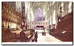 Bild des Verkufers fr Carte Postale Ancienne York Minster Choir Looking East zum Verkauf von CPAPHIL