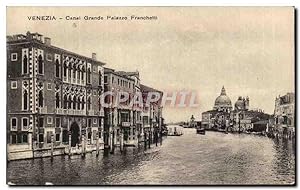 Carte Postale Ancienne Venezia Canal Grande Palazzo Franchetti