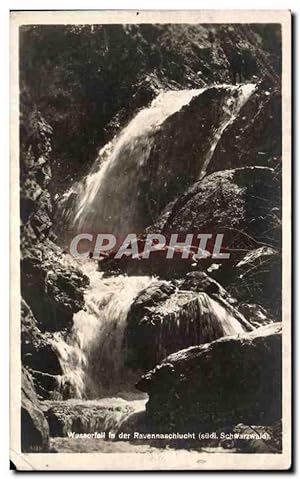 Carte Postale Ancienne Wasserfall in der Ravennaschulcht