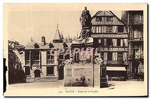 Carte Postale Ancienne Rouen Place de la Pucelle