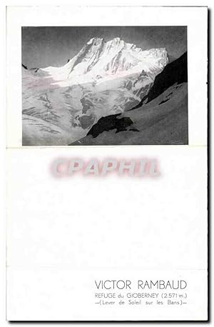 Seller image for Carte format dpliant Victor Ramboud Refuge du Gioberney Aime Moussier Chalets a l'Alpe d'Huez for sale by CPAPHIL