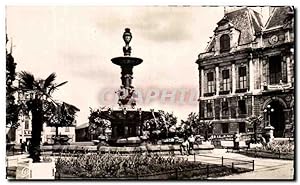 Carte Postale Ancienne Limoges la Fontaine de l'Hôtel de Ville