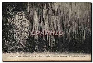 Image du vendeur pour Carte Postale Ancienne Gouffre De Proumeyssac Le Grand Jeu D'Orgues mis en vente par CPAPHIL