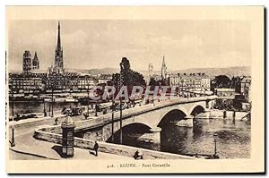 Carte Postale Ancienne Rouen Pont Corneille