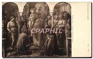 Image du vendeur pour Carte Postale Ancienne Fantaisie Fra Filippo Lippi Ste Famille Musee du Louvre Paris mis en vente par CPAPHIL