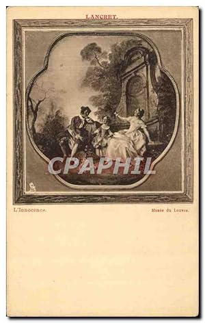 Seller image for Carte Postale Ancienne Lancret L'innocence Musee du Louvre Paris for sale by CPAPHIL