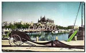 Bild des Verkufers fr Carte Postale Ancienne A Mallorca Palma La Catedral la Lonjo desde el Muelle de pescadores zum Verkauf von CPAPHIL