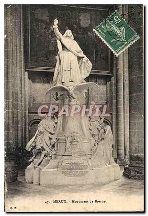 Bild des Verkufers fr Carte Postale Ancienne Meaux Monument De Bossuet zum Verkauf von CPAPHIL