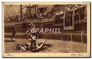 Carte Postale Ancienne Arene gladiateurs Roma