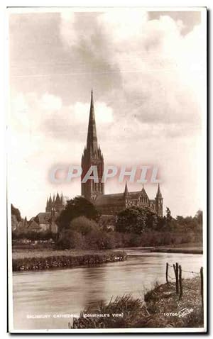 Carte Postale Ancienne Salisbury cathedral Constable's view