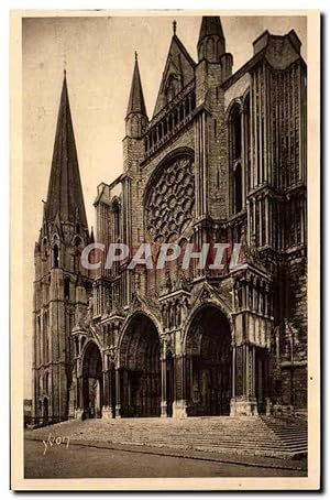 Image du vendeur pour Carte Postale Ancienne Chartres Le Portail Sud et la Vieille Tour mis en vente par CPAPHIL