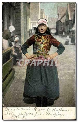 Bild des Verkufers fr Carte Postale Ancienne Marken Folklore Costume Femme Pays Bas zum Verkauf von CPAPHIL
