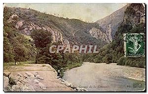 Carte Postale Ancienne Environs D'Evian Les Gorges de la Dranse