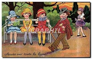 Bild des Verkufers fr Carte Postale Ancienne Fantaisie humour Succes sur toute la ligne zum Verkauf von CPAPHIL