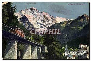 Bild des Verkufers fr Carte Postale Ancienne Jungfrau Intelaken Hardebahn zum Verkauf von CPAPHIL