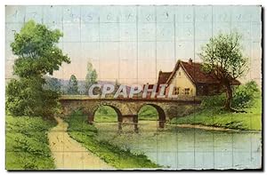 Image du vendeur pour Carte Postale Ancienne Maison au bord de l'eau mis en vente par CPAPHIL