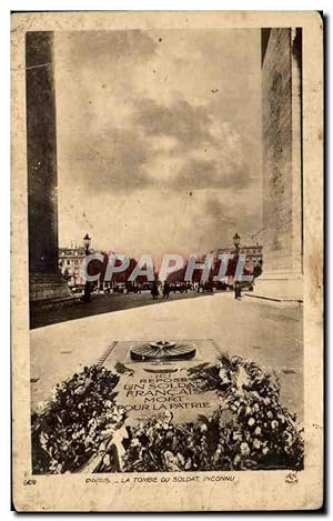 Image du vendeur pour Carte Postale Ancienne Paris La Tombe Du Soldat Inconnu Arc de Triomphe mis en vente par CPAPHIL