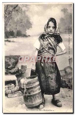 Image du vendeur pour Carte Postale Ancienne Fantaisie Enfant La Cosette des Miserables Victor Hugo mis en vente par CPAPHIL