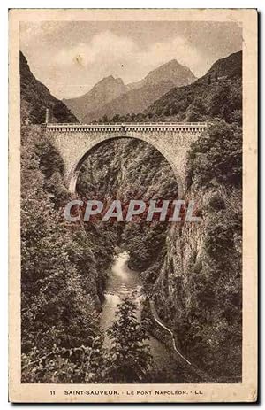 Seller image for Carte Postale Ancienne Saint Sauveur Le Pont Napoleon for sale by CPAPHIL