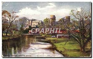 Bild des Verkufers fr Carte Postale Ancienne Castle From The Bridge Warwick zum Verkauf von CPAPHIL