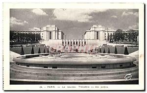 Image du vendeur pour Carte Postale Ancienne Paris Le Nouveau Trocadero Vu Des Jardins mis en vente par CPAPHIL