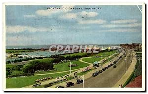 Carte Postale Ancienne Promenade Gardens Southport